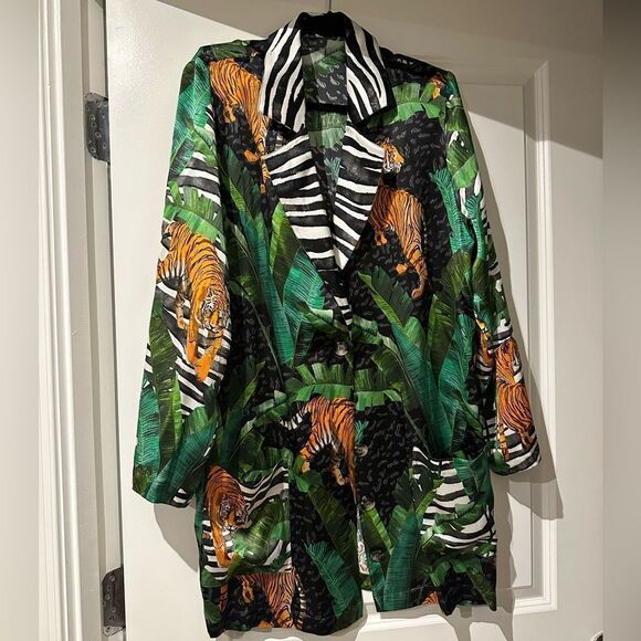 Retrofête Blake Blazer Dress Tiger Print - Picture 2 of 4